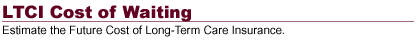 LTCI Cost of Waiting